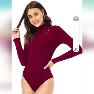 DouBCQ Women's Leotard Basic Tops Bodysuit jumpsuit